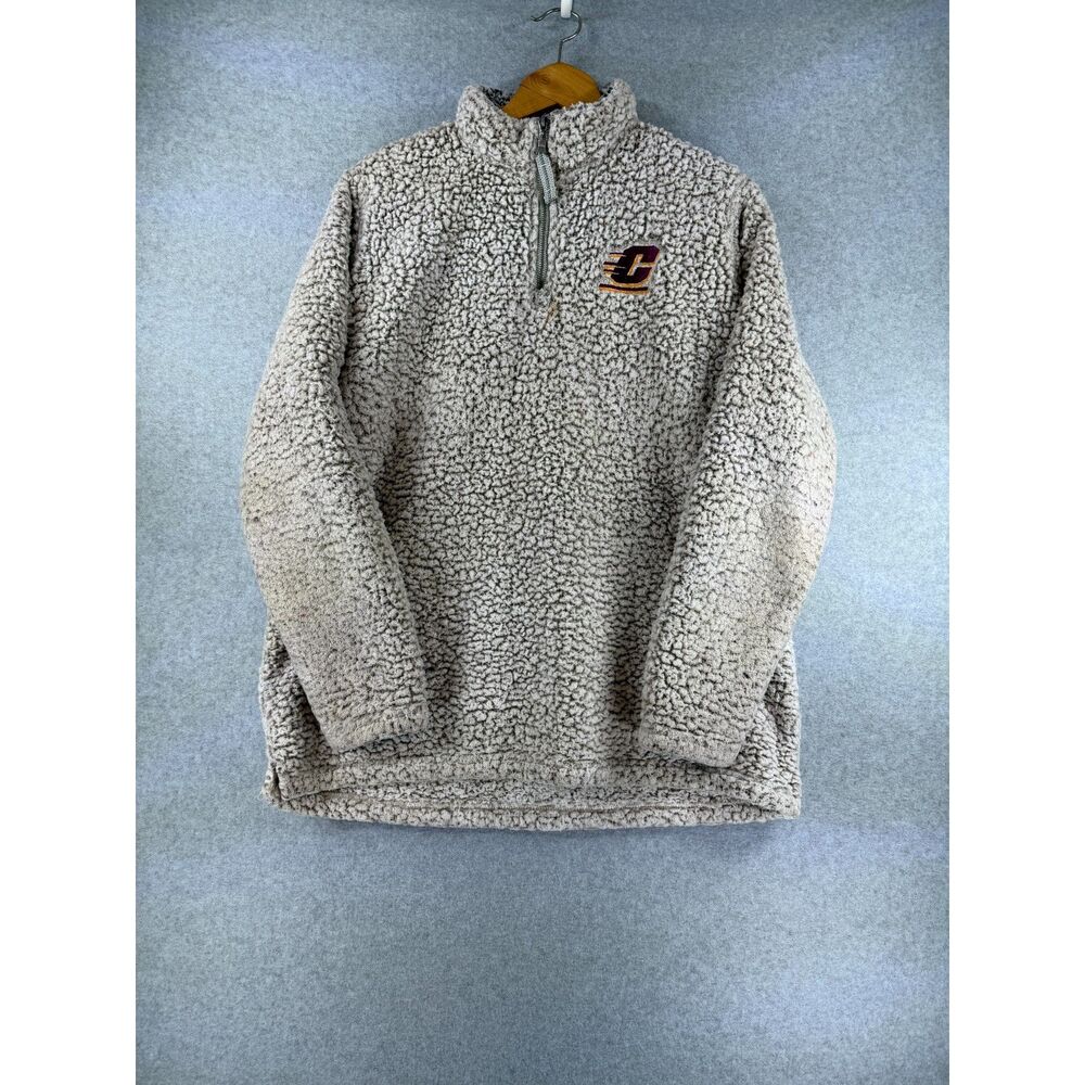 Central Michigan Chippewas Top of the World XL Sherpa Quarter Zip Pullover 3624